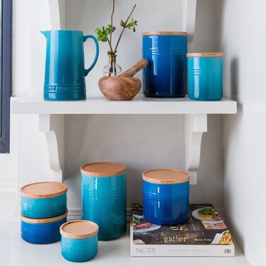 Горщик-шпатель, бірюзовий Le Creuset