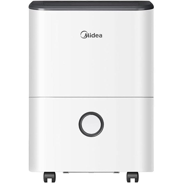 Осушувач повітря Midea DF-20DEN7-WF, 20 л/доба, для приміщень до 40 м², керування через додаток, 3 л бак, білий