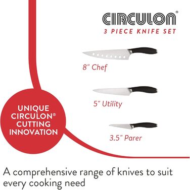 Набір ножів Circulon Messer-Set з нержавіючої сталі (3 шт.)