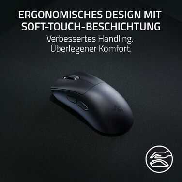 Ігрова миша Razer DeathAdder V3 HyperSpeed бездротова ергономічна, 26K DPI, вага 55г, чорна