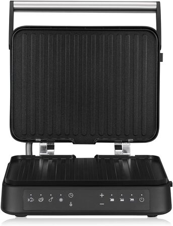 Електрогриль-тостер ZEEGMA Grill Chef 3.0 2-в-1, 2000 Вт, керамічне антипригарне покриття, регульована температура та кут нахилу, можна мити в посудомийній машині