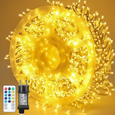 Світлодіодна гірлянда-сітка MAGGIFT 1000 LED (20м/40м), теплий білий колір, з пультом дистанційного керування для Різдва та Нового року