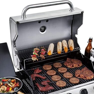 GFTIME чавунна решітка для гриля 43x63 см, сумісна з Enders Boston 3, Monroe Pro 3, Charbroil, Barbecook Siesta 310, Landmann Triton 3/4, Profi Cook PC-GG 1058/1059, набір 3 шт. – решітка для барбекю, запасна частина