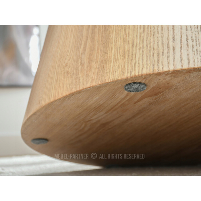 Журнальний стіл Mebel-Partner круглий, 80 x 80 x 45,5 см, колір дуб