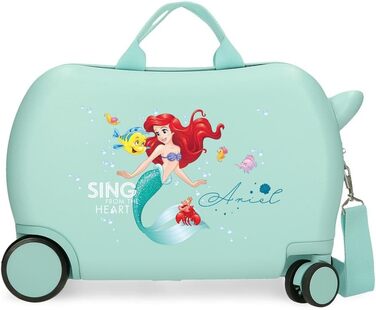 Дитяча валіза Disney Аріель бірюзова, для подорожей