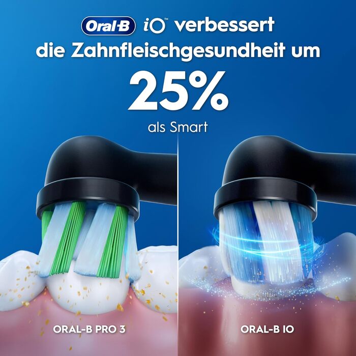 Електрична зубна щітка Oral-B iO Series 3, набір з 2 шт (Чорний та Рожевий), 2 додаткові насадки та футляр