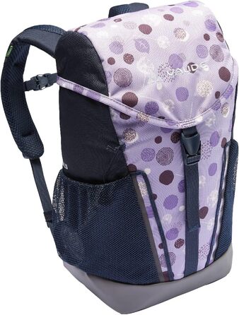 Дитячий рюкзак VAUDE Puck 10 л для хлопчиків і дівчаток, туристичний, водонепроникний, з дощовиком і лупою, синій/пастельно-ліловий