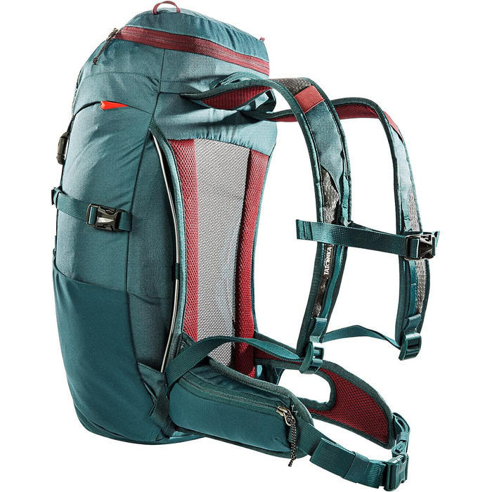 Рюкзак для походів Tatonka Hike Pack 22 л з вентиляцією спини та дощовиком, легкий і зручний туристичний рюкзак бірюзовий