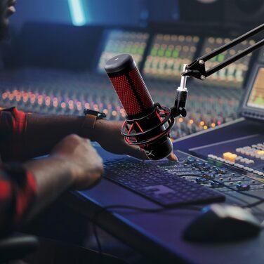 Універсальний пантограф для мікрофона YOUSHARES для HyperX QuadCast S/2S, Blue Yeti, Rode PodMic, Razer Seiren V3 Mini — стрімінговий тримач для геймінгу та подкастингу, чорний