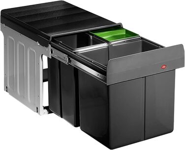Сортувальник сміття WESCO Trio Master антрацит, 3 секції