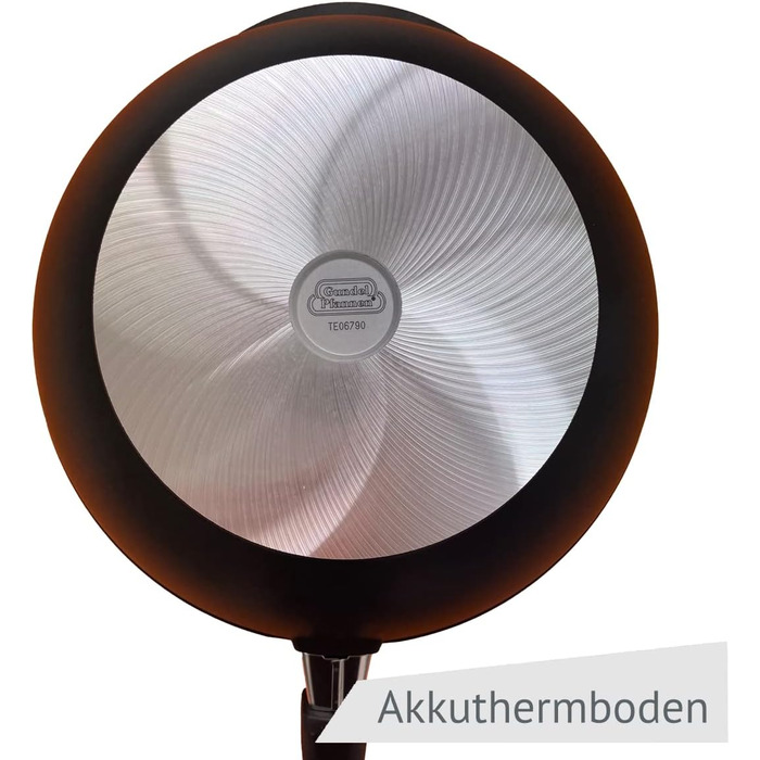 Wok-сотейник литий Gundel GUSS-WOK 30 см, антипригарний, PFOA-free, з ручкою, товсте дно Akku-Therm