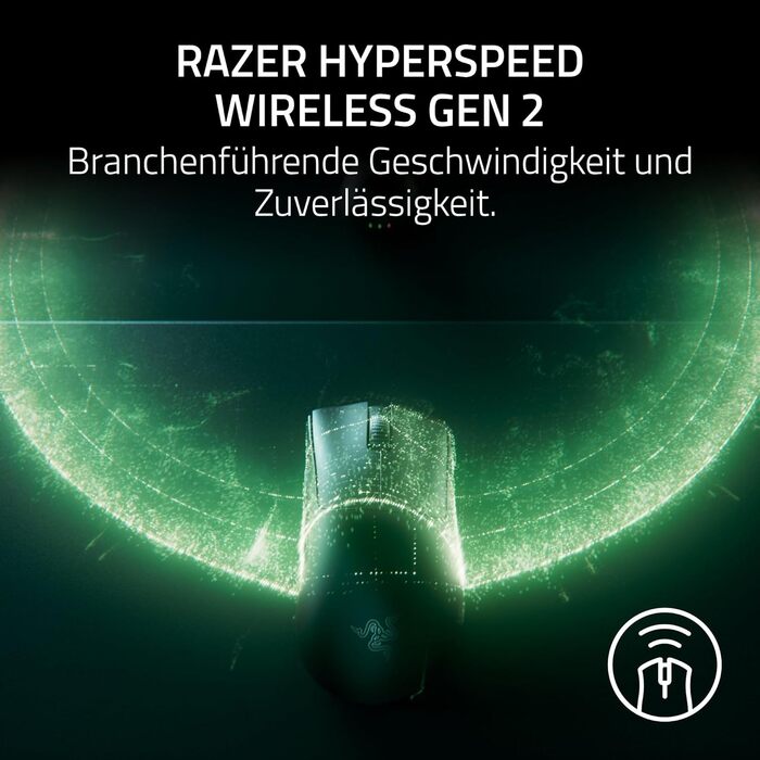 Ігрова бездротова миша Razer DeathAdder V4 Pro — ергономічна, ультралегка (55г), 26K DPI, HyperSpeed, чорна