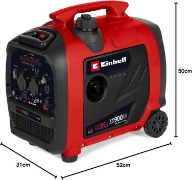 Інверторний бензиново-газовий генератор Einhell TE-IG 1900 DF, 1.8 кВт, 4-тактний двигун, з USB-портами