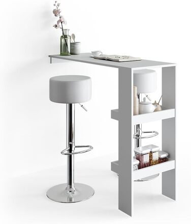 Барний стілець Vicco, комплект 2 шт, білий, 38.5x92 см