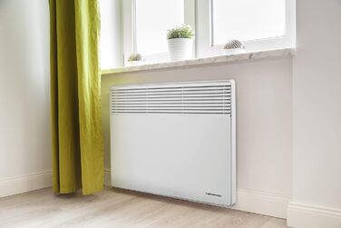 Електричний конвектор Thermoval TX 2500, 2,5 кВт, IP20, підлоговий або настінний електрообігрівач для дому та офісу, білий