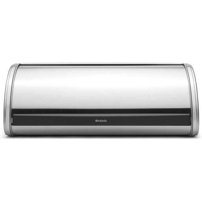 Контейнер для хліба Brabantia Rollbrotkasten, великий хлібник із плоским верхом, матова сталь, One Size