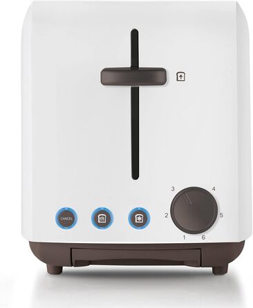 Тостер Taurus Mytoast Duplo 1450Вт, 2 довгі відсіки, 7 режимів, автоматичне центрування, піддон для крихт, функції розігріву, розморожування та стоп