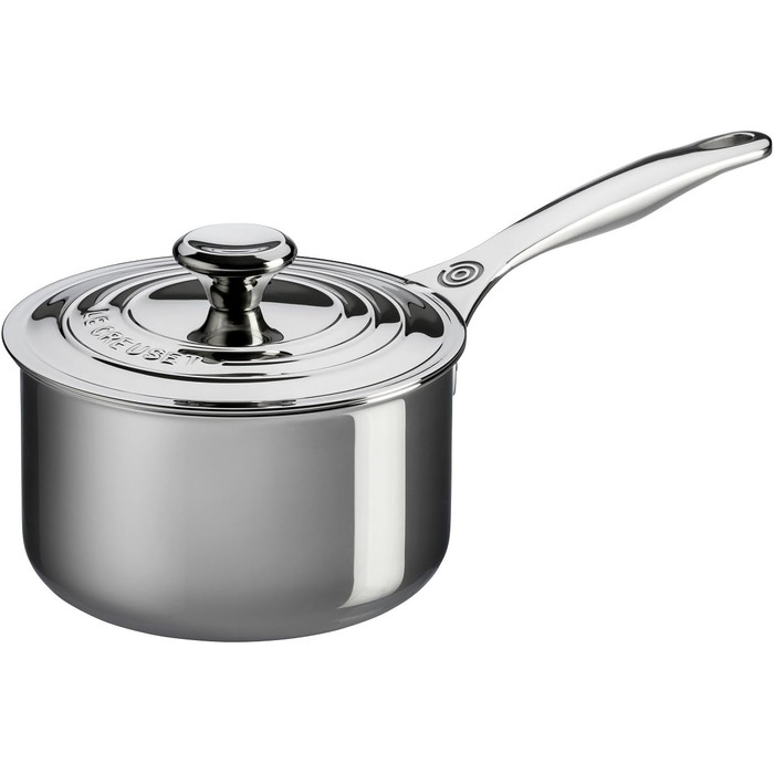 Каструля Le Creuset Signature з нержавіючої сталі з кришкою та ручкою, 1.9 л (18 см)