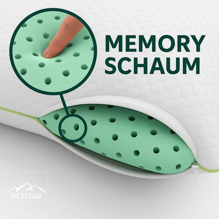 Ортопедична подушка для шиї 40x80 см з піни Memory Foam. Ергономічна подушка від болю в шиї, висота 12 см