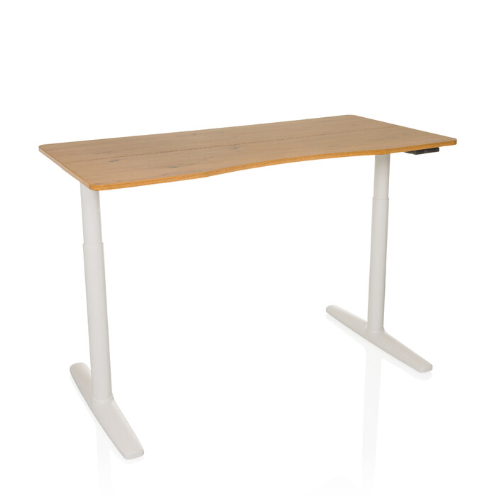 Письмовий стіл STAND PRO R 140 x 70 з електричним регулюванням висоти дуб hjh OFFICE