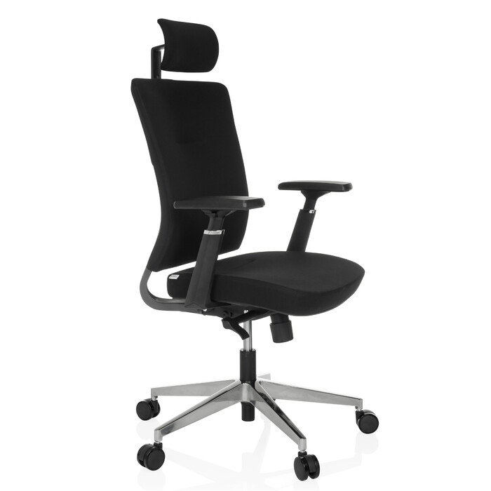 Офісне крісло / поворотне крісло CAPTIVO PRO тканина чорний hjh OFFICE