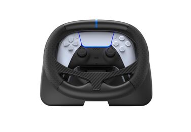 Рульове колесо Gioteck FR5 Racing Wheel для PS5, PC, Steam Deck: Док-станція для DualSense/DualEdge, Автоматичне центрування, Підтримка GT7