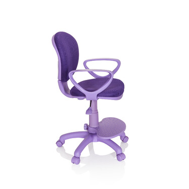 Дитячий стілець / дитячий письмовий стілець KID COLOUR тканина фіолетовий hjh OFFICE