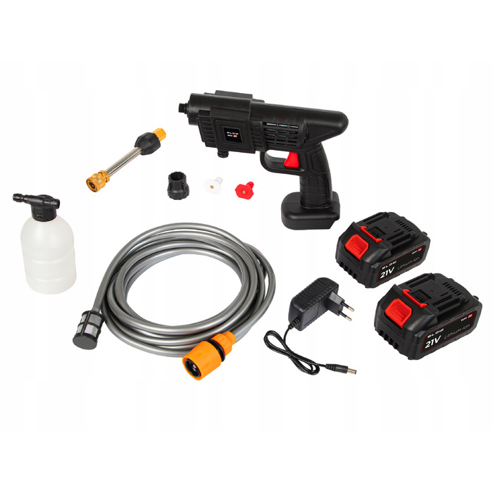 Акумуляторна мийка високого тиску BLOW 21V 260W 26 bar (5 м) з 2 акумуляторами