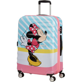 Валіза American Tourister Wavebreaker Disney Minnie Pink Kiss 67 см, 64 л, багатобарвна, спінер