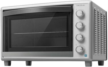 Конвекційна піч Cecotec 46 літрів Bake&Toast 4600 White Gyro. 2000 Вт, внутрішнє освітлення, 12 функцій, температура до 230°C, подвійне скло, з обертовим шампуром, білий