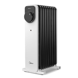 Масляний радіатор Midea NY2311-24UR, 2300Вт, 9 секцій, з пультом ДК, LED-дисплеєм та сенсорним керуванням, чорний