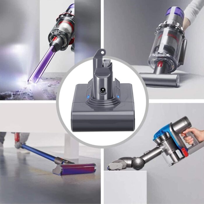 Акумулятор KUNLUN V6 для пилососів Dyson V6, DC62, SV03, SV04, SV09, SV05, DC58, DC59, DC61, DC72, DC74, SV06, SV07, 21.6V, змінний акумулятор для серії V6