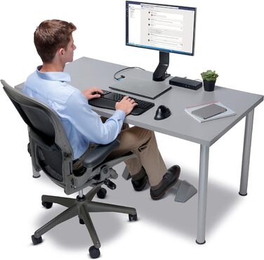 Підставка для ніг Kensington SoleSaver, регульована по висоті, сіра, 56152 - для підтримки правильної постави та зняття болю в спині