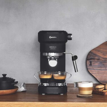 Кавомашина Cecotec Cafelizzia 790 Steel Pro: Еспресо та Капучино, 1350W, 20 Бар, Автоматичний режим, Манометр, Термоблок