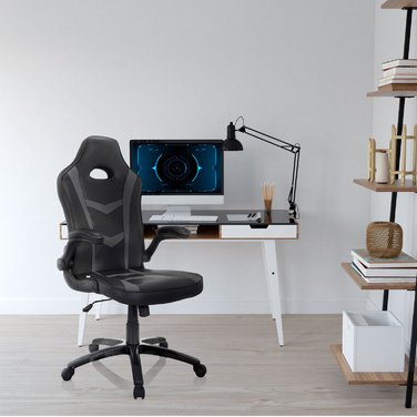 Офісне крісло / крісло керівника GAME SPORT B імітація шкіри чорний HJH OFFICE