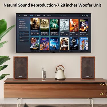 Дерев'яні колонки для ПК 2.0 40W – потужний бас, Hi-Fi, USB/Bluetooth, DSP, для ноутбука та комп'ютера