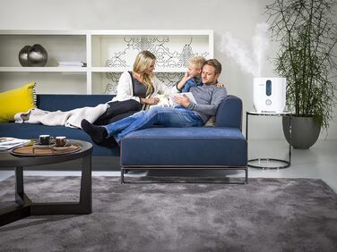 Ультразвуковий зволожувач повітря BONECO U300, 5 л, для кімнат до 50 м², з арома-функцією, авто-вимкненням, індикатором порожнього бака, фільтром, білий