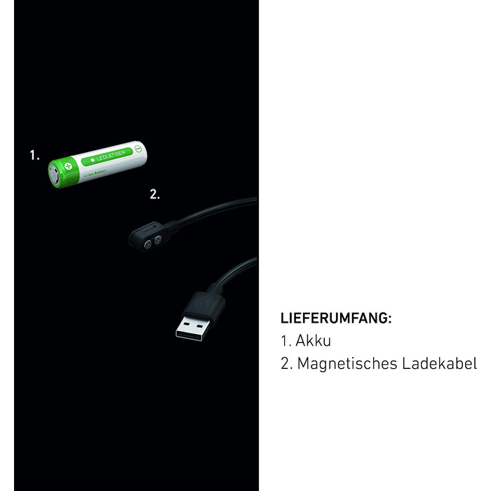 Ledlenser ML4 ліхтар-лампа для кемпінгу, 300 люмен, до 45 годин, акумуляторна, з магнітним зарядним кабелем