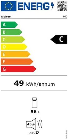 Автомобільний холодильник Alpicool T60 60L компресорний, портативний, 12V/220V з USB, -20°C до +20°C для авто, кемпінгу, вантажівок, човнів