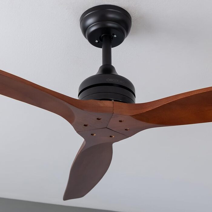 Вентилятор стельовий Cecotec EnergySilence Aero 5270 DarkWood DC 40W 132 см з пультом, таймером, 6 швидкостей, для літа/зими, регульована висота