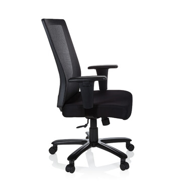 Офісне крісло / поворотне крісло XXL EXTENDER сітка / тканина чорна hjh OFFICE