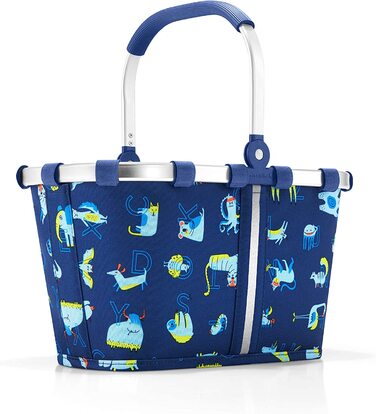 Дитячий кошик reisenthel carrybag XS ABC friends blue – легкий кошик для покупок та іграшок