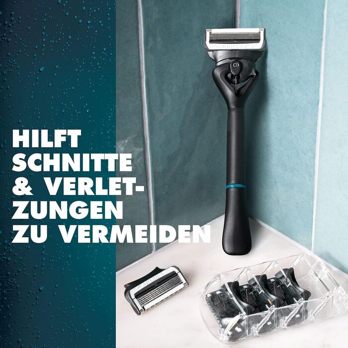 Gillette Intimate чоловічий бритва для інтимної зони з 2 змінними лезами та тримачем для душу, подарунковий набір
