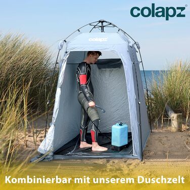 Портативна кемпінгова душ Colapz з акумулятором та помпою – перезаряджувана душ для кемпінгу, автодому, вана, автомобіля та домашніх тварин (душ з підігрівом)