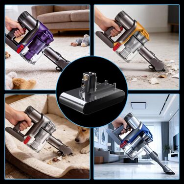Акумулятор для пилососа Dyson Absolute/Animal/Motorhead/Fluffy SV10 (Carbon Fiber) + 5 фільтрів + гвинти (DC31)