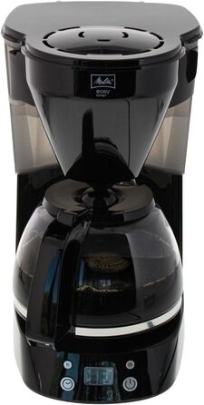 Кавоварка фільтраційна Melitta Easy Timer з таймером, скляною колбою, антикрапельною системою, 10 чашок, чорна