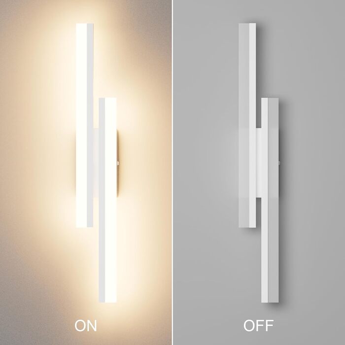 Світильник Klighten настінний LED 56 см, 18 Вт, 1250 Лм, сучасний, чорний, для спальні, вітальні, коридору, сходів, тепле світло 3000K, 110-240В