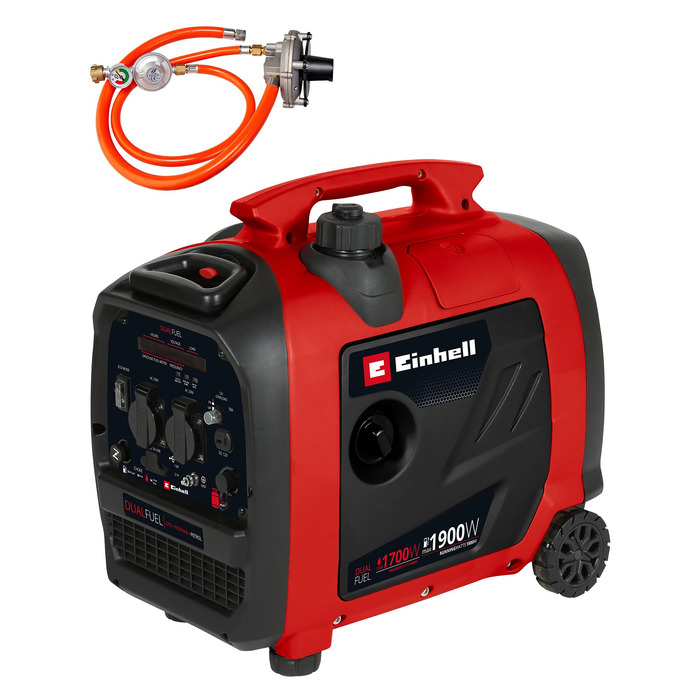 Інверторний бензиново-газовий генератор Einhell TE-IG 1900 DF, 1.8 кВт, 4-тактний двигун, з USB-портами