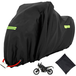 Мотоциклетний чохол XXL водонепроникний для Harley-Davidson, Kawasaki, Suzuki, Honda 245x105x125 см, захисна накидка для вулиці, зимова обшивка, моточохол, мотоциклетна гаражна тент-покривало
