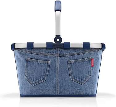 Кошик для покупок reisenthel carrybag Jeans 2, міцний, з великим об'ємом, водостійкий, з внутрішньою кишенею, елегантний дизайн